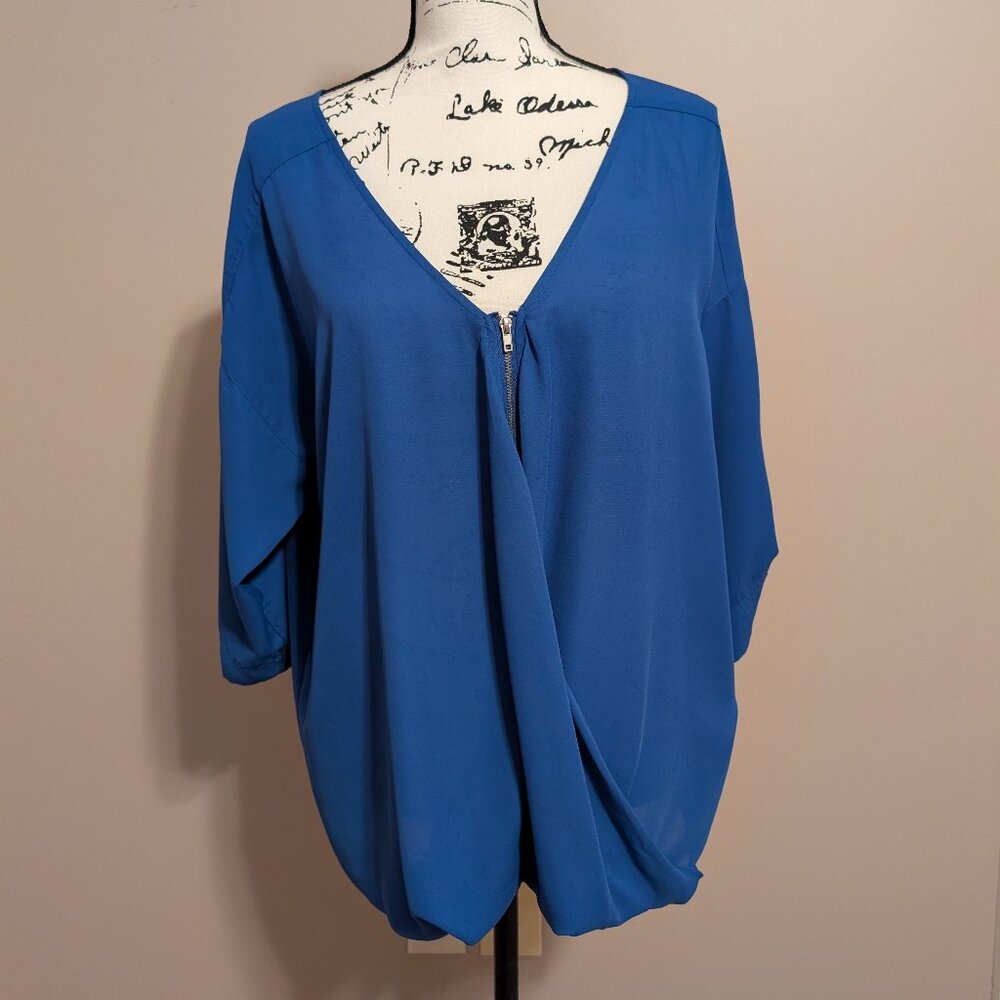Venus Zip Front Blouse